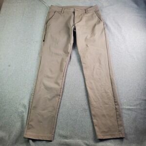 Bylt Everyday Pant Mens 34 T Beige Stretch Performance Chino Slim
